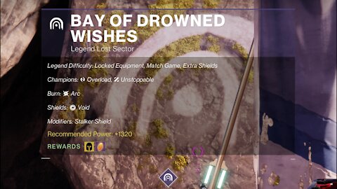 Destiny 2, Legend Lost Sector, Bay of Drowned Wishes on the Dreaming City 12-1-21