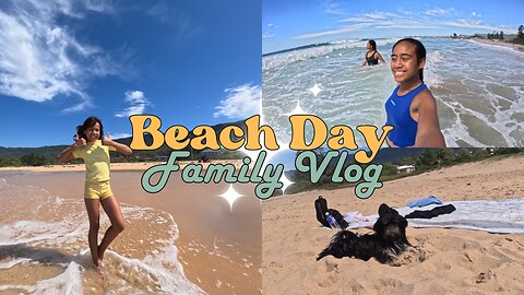 Beach Day With Pups! 🌊| Family Vlog pt.1
