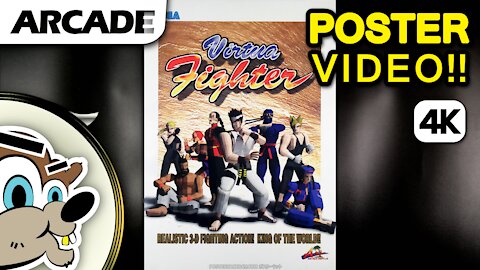 Virtua Fighter ( 1993 ) Arcade poster [ 4K ] by SEGA JPN B1 video game posters promo
