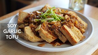 Soy Garlic Tofu Recipe | Tasty Tofu Recipe | Vegan video