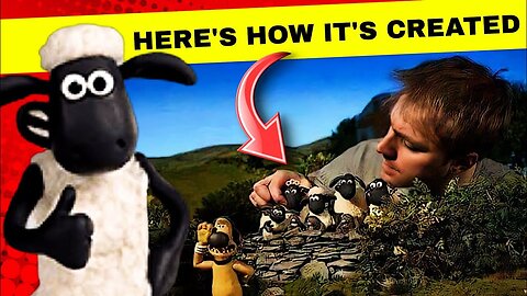 This is how the famous shaun the sheep cartoon was made