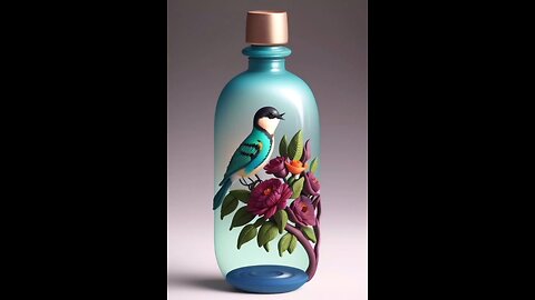 Polymer Clay Sculptures Birds indise the bottle (Part 2)