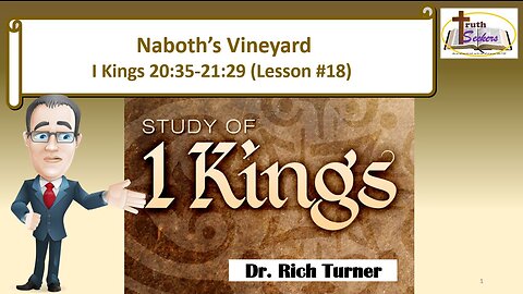I Kings 20:35-21:29 (Lesson #18)