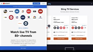 YouTube TV vs Sling TV In-Depth Comparison 2022