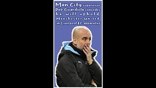Man City supervisor Guardiola concedes he will uphold Man United in Liverpool FC apparatus #shorts
