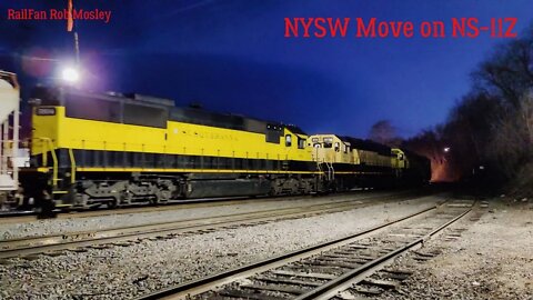 NS-11Z and NYSW Move at Taylor Yard Taylor Pa. April 4 2022 #ns11z #nysw #tayloryard #railfanrob