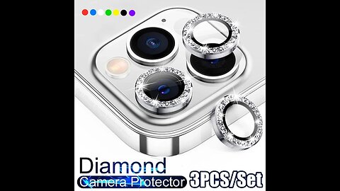 Diamond Metal Camera Protector for IPhone 12 13 Mini Camera Protector 3PCS/Set