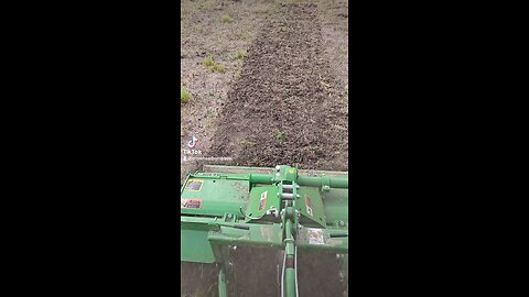 Tilling up soil for planting