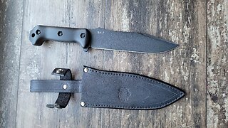 Making Leather Knife Sheath For Ka-Bar BK-7