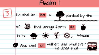 Let's Memorize Psalm 1 Using Sketchnotes
