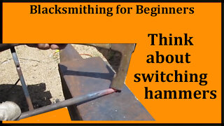 Blacksmithing: The Importance of switching hammers