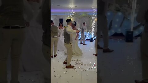 Brides maids and groomsmen dance RBC wedding