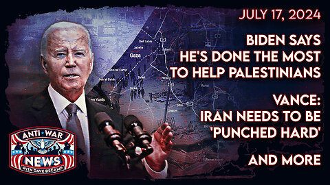 Biden Says He's Done the Most To Help Palestinians, Vance: Iran Needs To Be 'Punched Hard,' and More