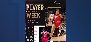 A'ja Wilson awarded Western Conference Player of the Week