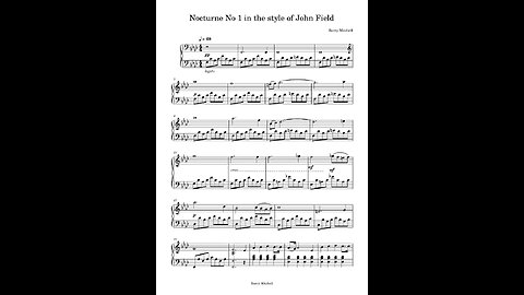 Nocturne in the style of John Field