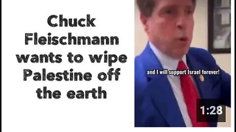 Chuck Fleischmann wants to wipe Palestine off the earth