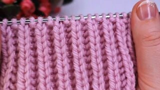 How to knit simple rib short tutorial for beginners