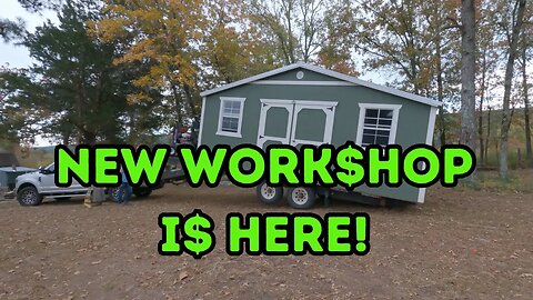 I Will Create Extra Income In This New Portable Building! New Workshop Delivery