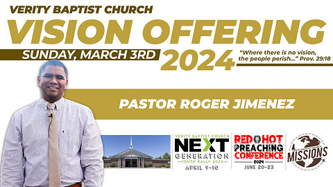 Vision Offering 2024 | Sunday, March 3rd