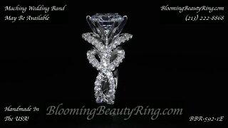BBR 592-1 Engagement Ring By BloomingBeautyRing.com
