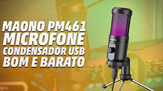 MICROFONE USB CUSTO BENEFÍCIO 2022 O +BARATO DA ALIEXPRESS - Análise do MAONO PM461