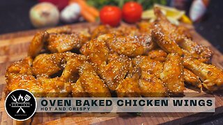 Oven Baked Chicken Wings - Crispy and Spicy 🌶️