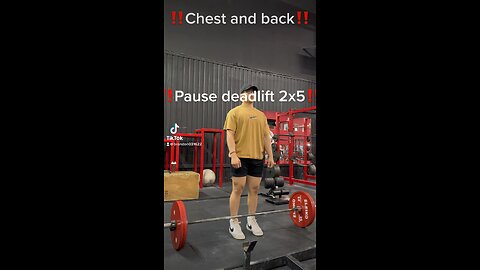 Chest and back workout