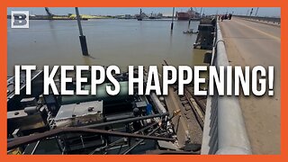 It Keeps Happening! Barge Crashes into Bridge to Galveston, Texas