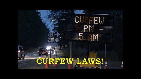 Curfew Laws! They've Begun Putting Us Under Martial Law Rules And No One Is Even Noticing!