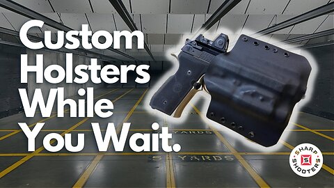 How we make custom holsters while you wait