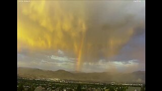 Raining Rainbow Sunset