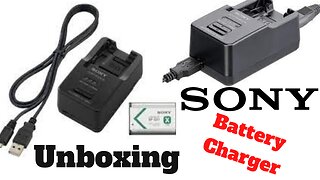 Sony BC-TRX Battery Charger - Unboxing and Review
