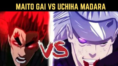Maito Gai VS Uchiha Madara (COMPLETE FIGHT)