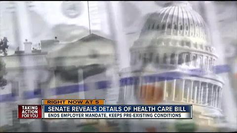 Senate reveals details of Health Care Bill