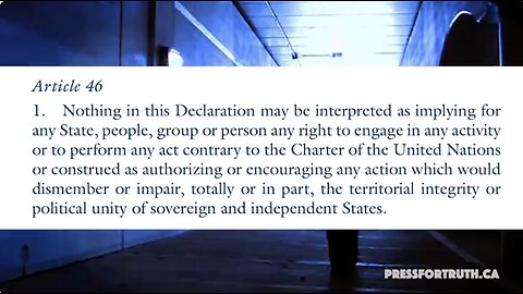 The U.N Is Stealing Land UNDRIP Is A MASSIVE Land Grab Masquerading As Restitutions