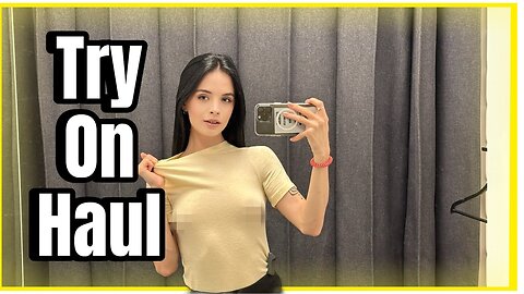 [4K] Transparent Outfits In Dressing Room | TRY ON HAUL shopping with Karina New clothes