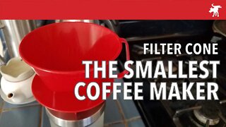 HIC Filter Cone, the smallest coffee maker you can buy