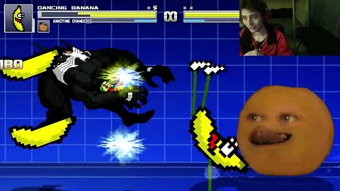 Fruit Characters (Annoying Orange And Dancing Banana) VS Venom In An Epic Battle In MUGEN Video Game