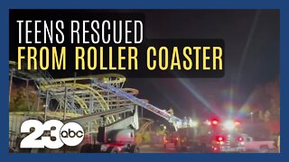 Teens rescued by fire crew after roller coaster malfunctions