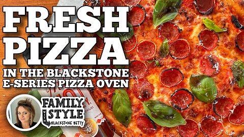Fresh Pizza in the Blackstone Pizza Oven