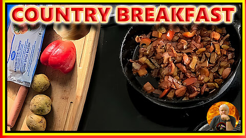 Cast iron Wednesday country breakfast recipe. #breakfast #ciw