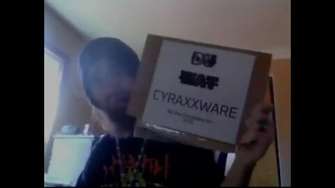Cyraxx live on FB, "The new CyraxxWare laptop has arrived!". Deleted. 10/27/2022