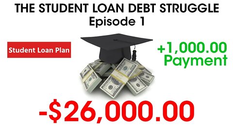 The Student Loan Debt Struggle Episode 1: Accepting Accountability $1,000 Payment Dept. of Education