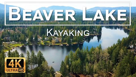 Beaver Lake in Sammamish Washington Kayaking in 4K UHD with Drone Aerials