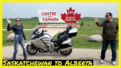 Motorcycle Adventure West: Saskatchewan to Alberta on the Road to the Rockies | BMW K1600GTL Vlog