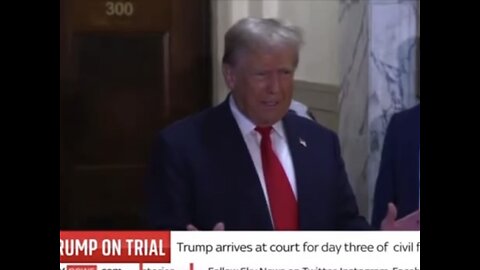 TRUMP❤️🇺🇸🥇ATTENDS DAY THREE OF CIVIL TRIAL IN NEW YORK CITY🇺🇸🏛️⭐️🗽✨