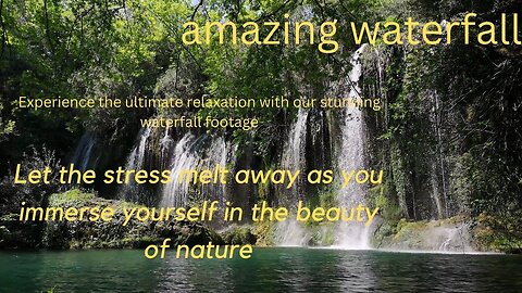 Relax and Rejuvenate with the Serenity of a Cascading Waterfall - Stunning Video