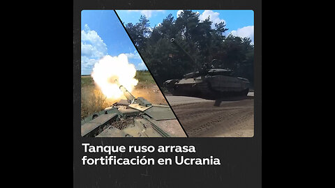 Tanque ruso destruye bastión ucraniano en Krasny Limán