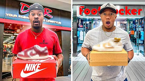 Who Can Find The CHEAPEST HYPE Sneaker At The Mall? - Challenge