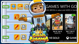 Subway Surfers Barcelona 2022 | Xbox Games With Gold de Março | Recorde com Buzz